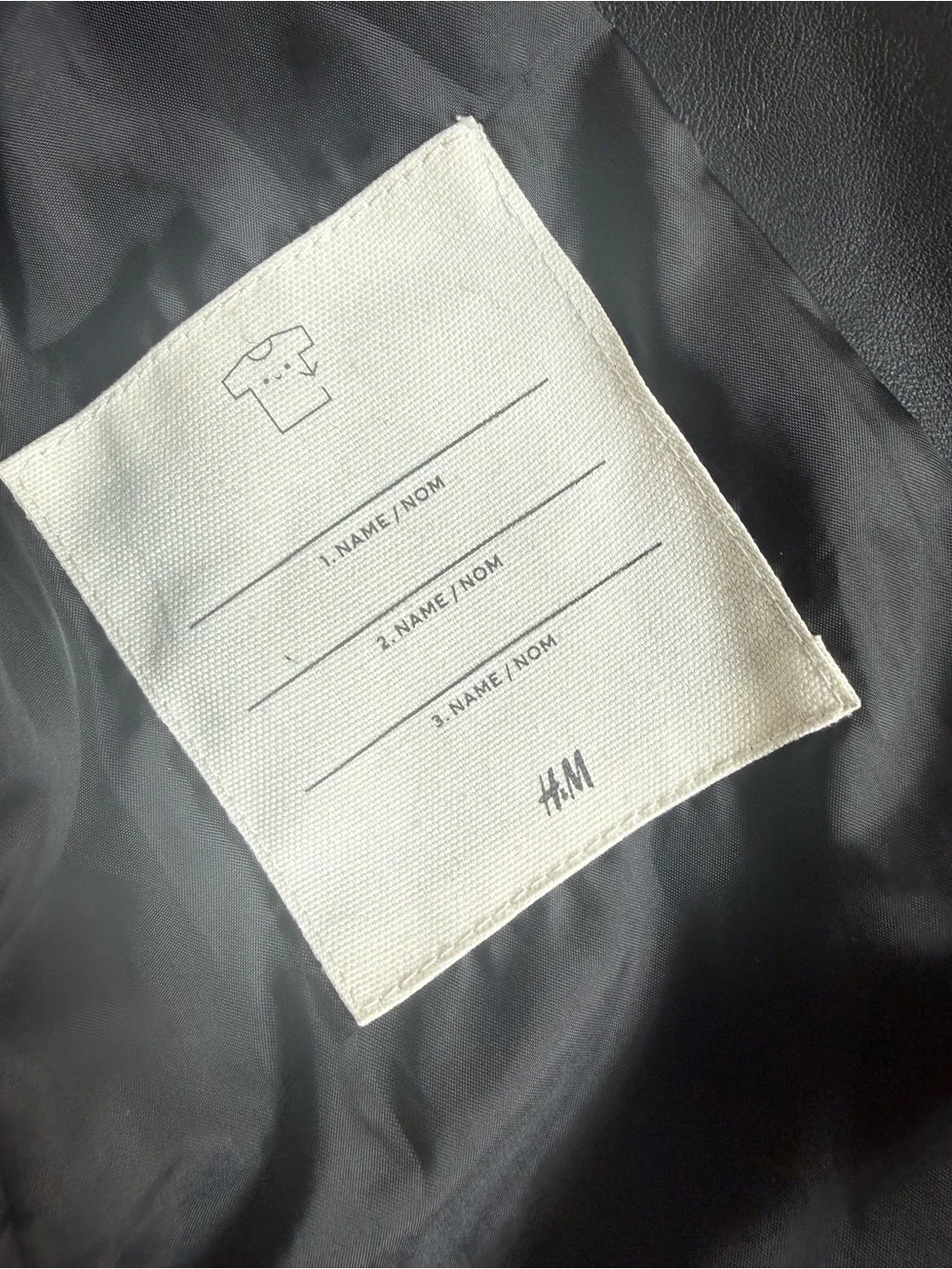 H&M leather bomber jacket size 6-7